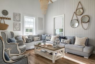 salon w stylu modern farmhouse