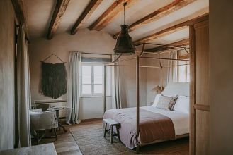 styl rustykalny sypialnia