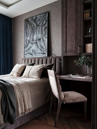 luksusowa sypialnia w apartamencie projektu Rolanda Stańczyka