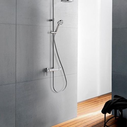 KLUDI LOGO DUAL SHOWER SYSTEM. Marka KLUDI zaprezentowała nowości na targach ISH 2017