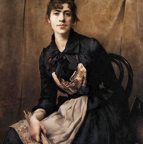Autoportret , 1887 r. Anna Bilińska-Bohdanowicz