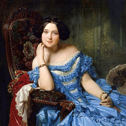 Federico de Madrazo, Amalia de Llano y Dotres, hrabina de Vilches , 1853 r.