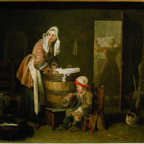 Jean Chardin Pranie , 1733-1737. Piorące cudo