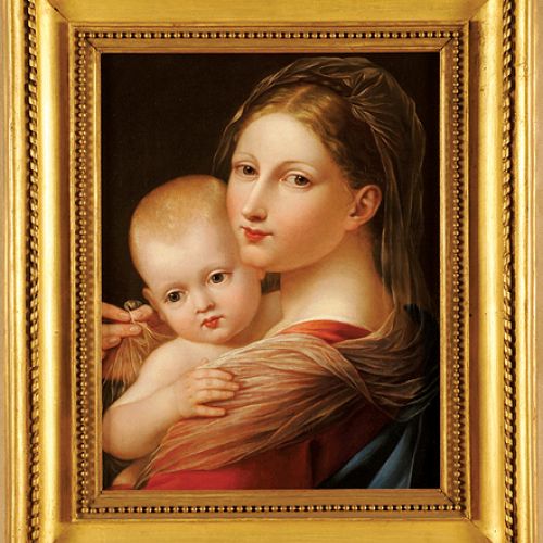 José de Madrazo, Madonna z Dzieciątkiem , a zarazem portret Isabel Kuntz i Federica de Madrazo, 1816 r.