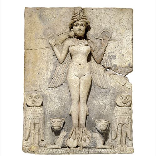 Królowa nocy , relief, Babilon, 1800-1750 p.n.e.