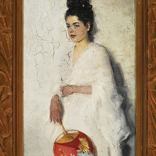 Olga Boznańska Japonka , 1889 r. Mademoiselle de Boznanska