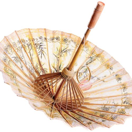 Parasol we wschodnim stylu, bambusowa rączka i malowany papier, fot. SHUTTERSTOCK.COM