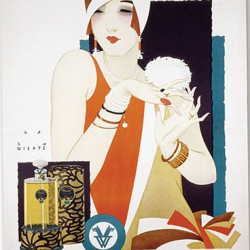 Plakat niemieckiej wystawy, dla Vogue , 1927 r., Wolff Sohn