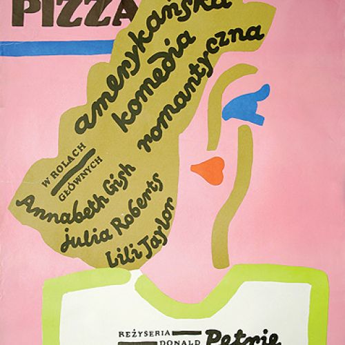 Reklama amerykańskiej komedii Mystic pizza , Donalda Petrie, Jan Młodożeniec, 1988 r