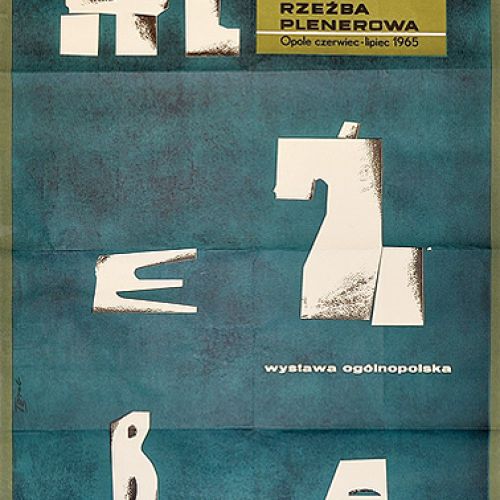 Reklama wystawy ogólnopolskiej Polska rzeźba plenerowa Tadeusza Grabowskiego, 1965 r.