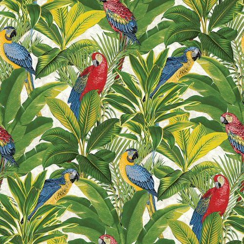 Tapeta Grandeco Ideco Home Exotic Parrots, 8 funtów/rolka, cutpricewallpaper.co.uk