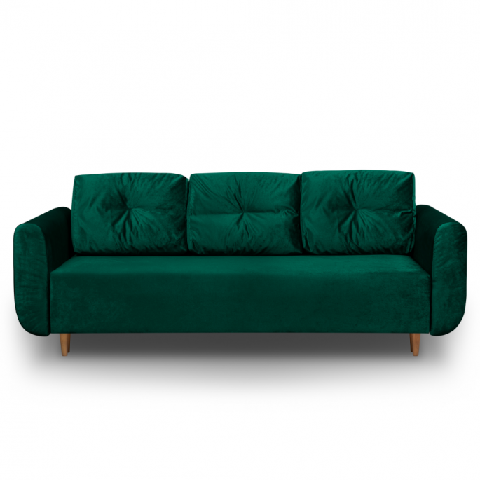 zielona sofa rozkładana sewilla PLUS - bonni.pl