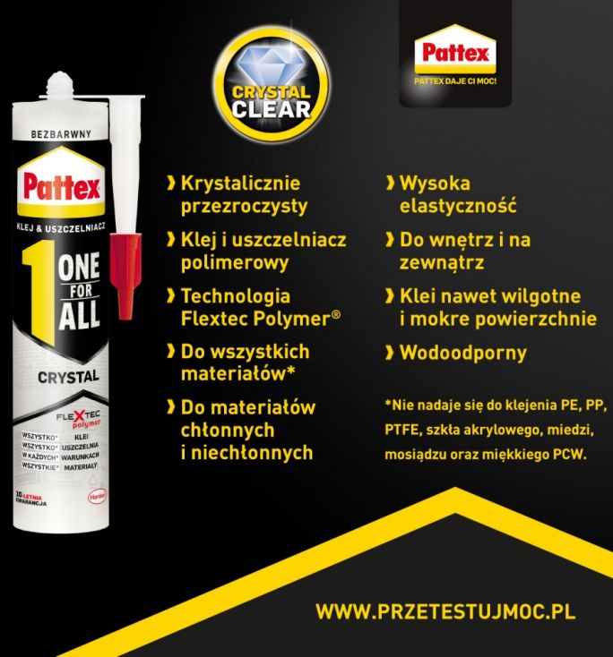 klej Pattex ONE FOR ALL Crystal