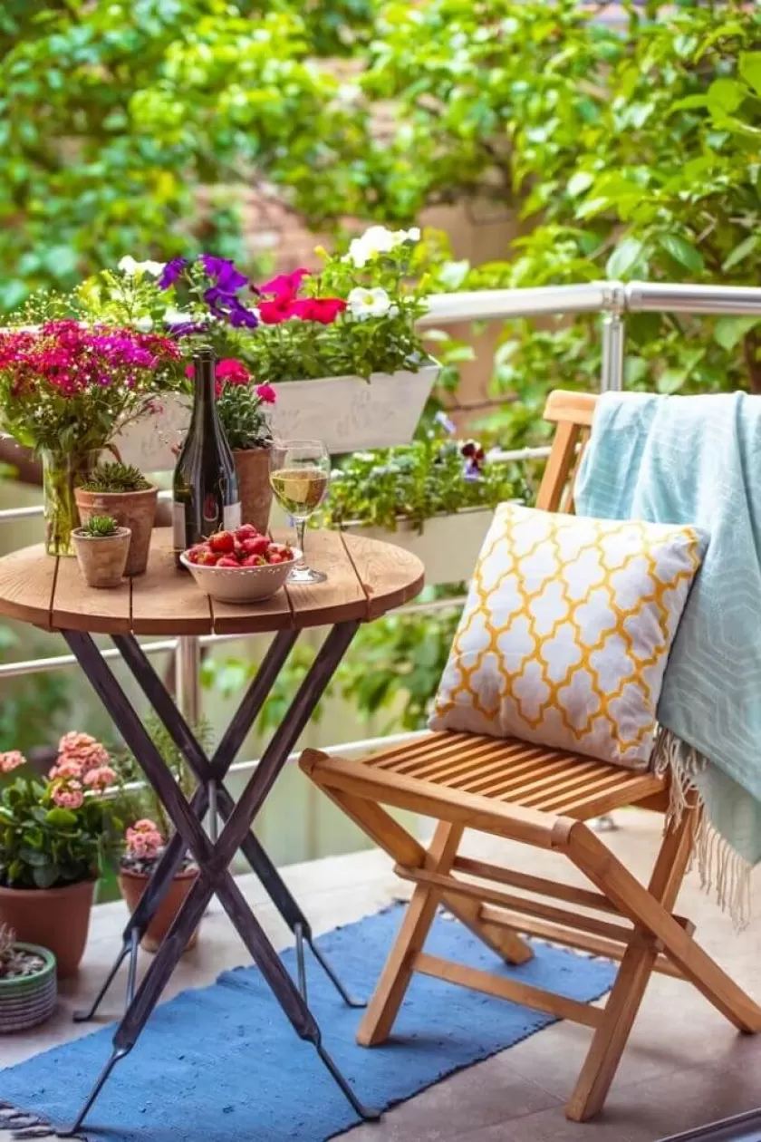 pomysł na mały balkon w bloku